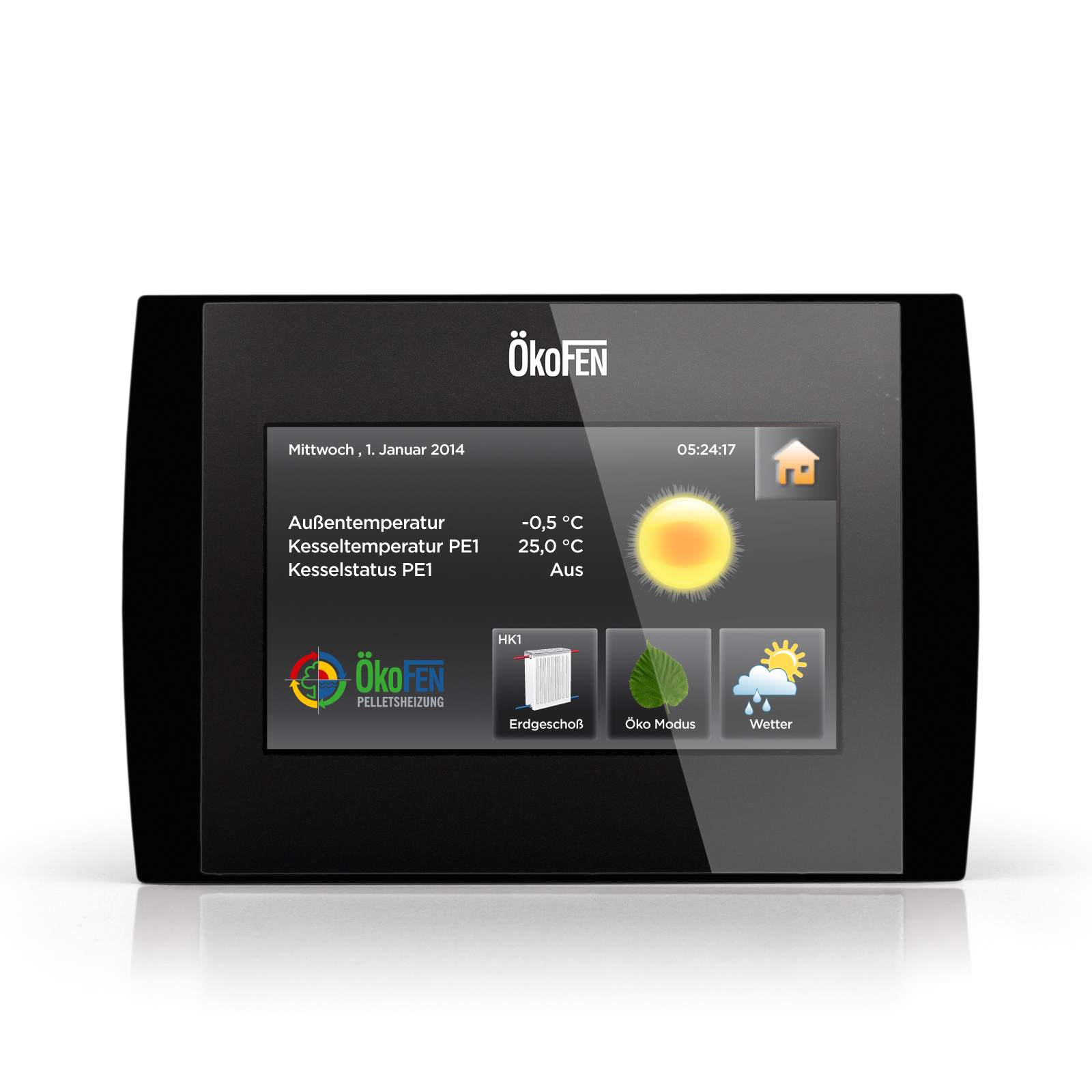 OkeFEN touch control screen